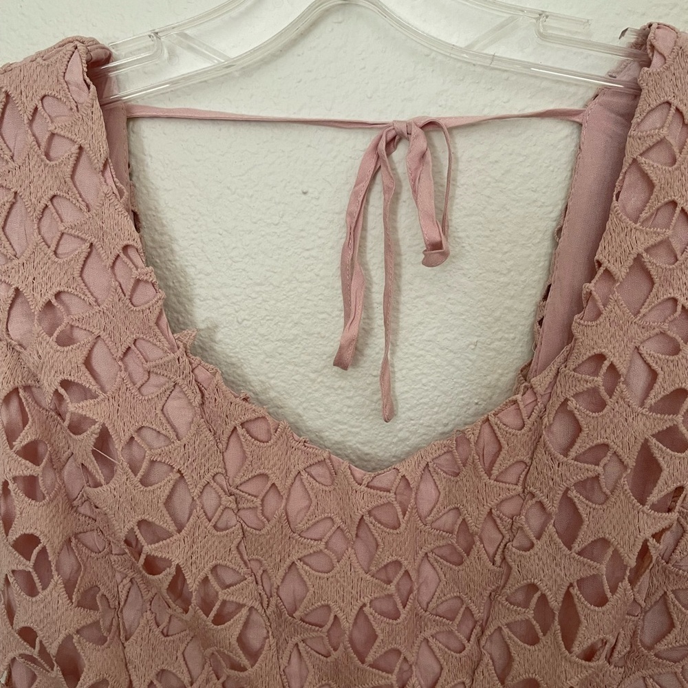 Aperol Sunset Cut Out Lace Mini Dress size M - Picture 8 of 13